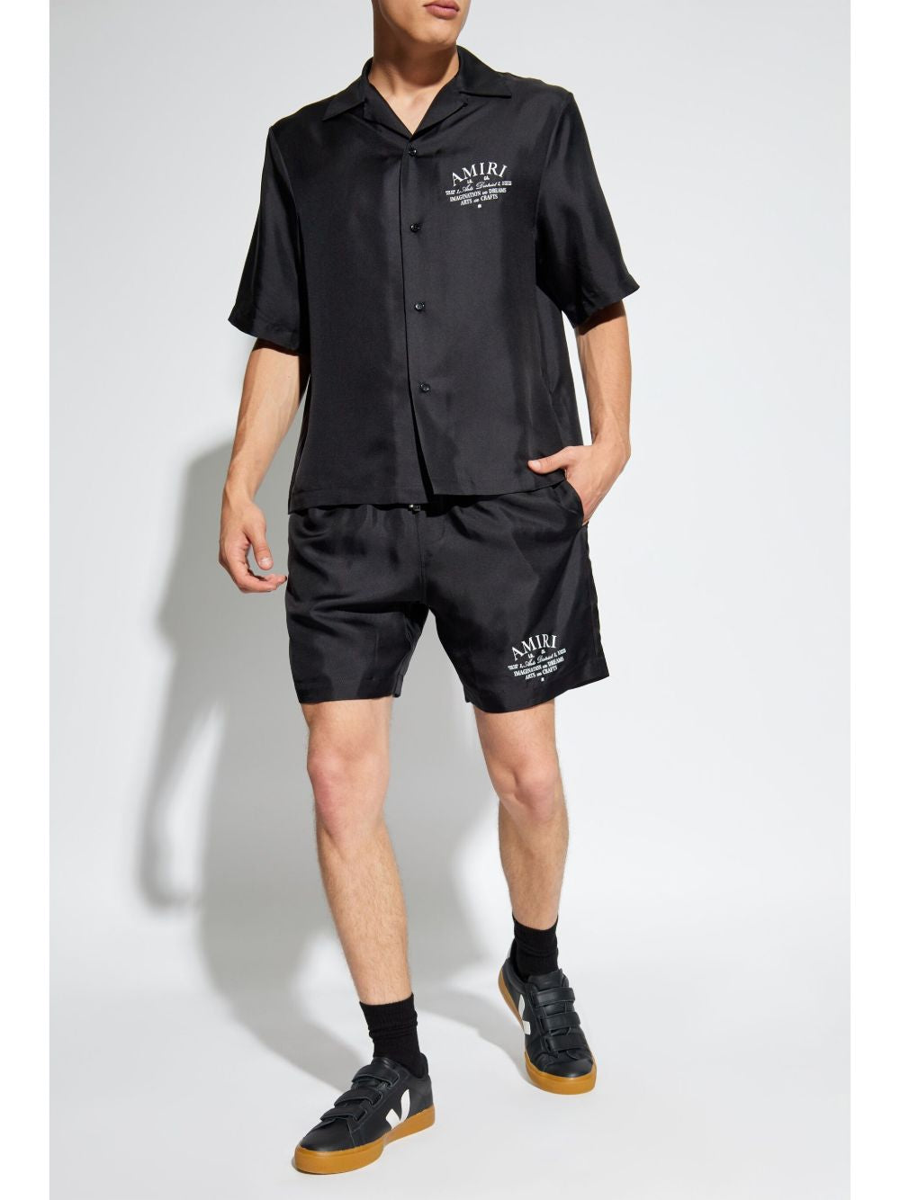 Shorts Arts District con coulisse in nero 