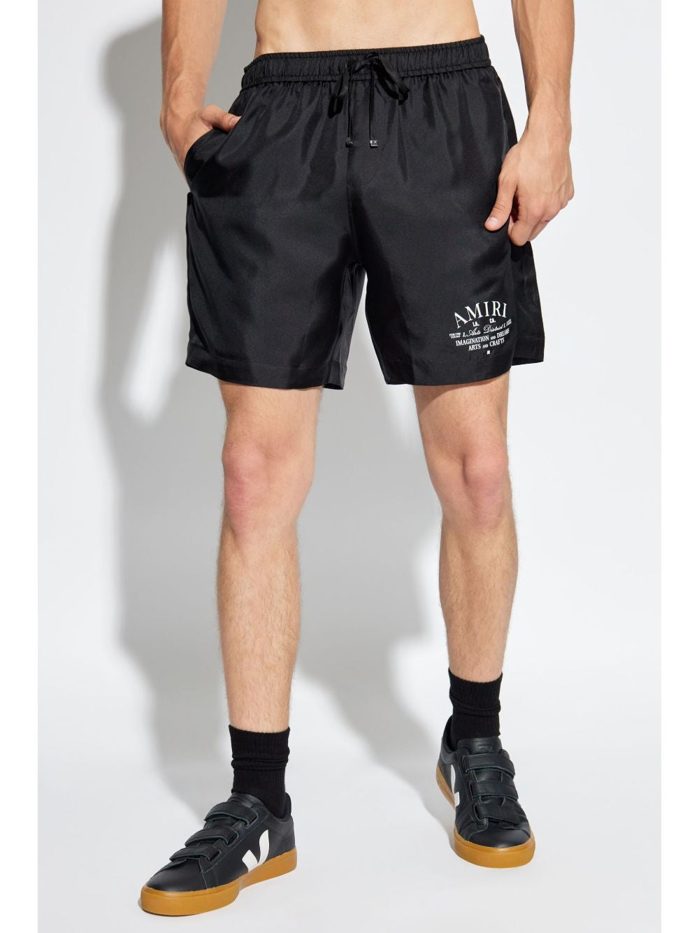 Shorts Arts District con coulisse in nero 