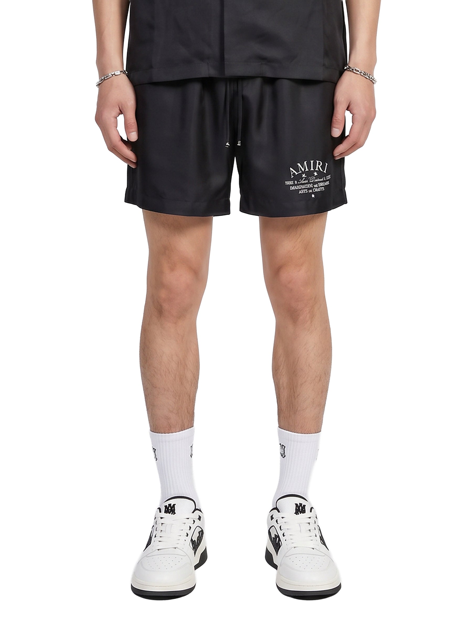 Shorts Arts District con coulisse in nero 