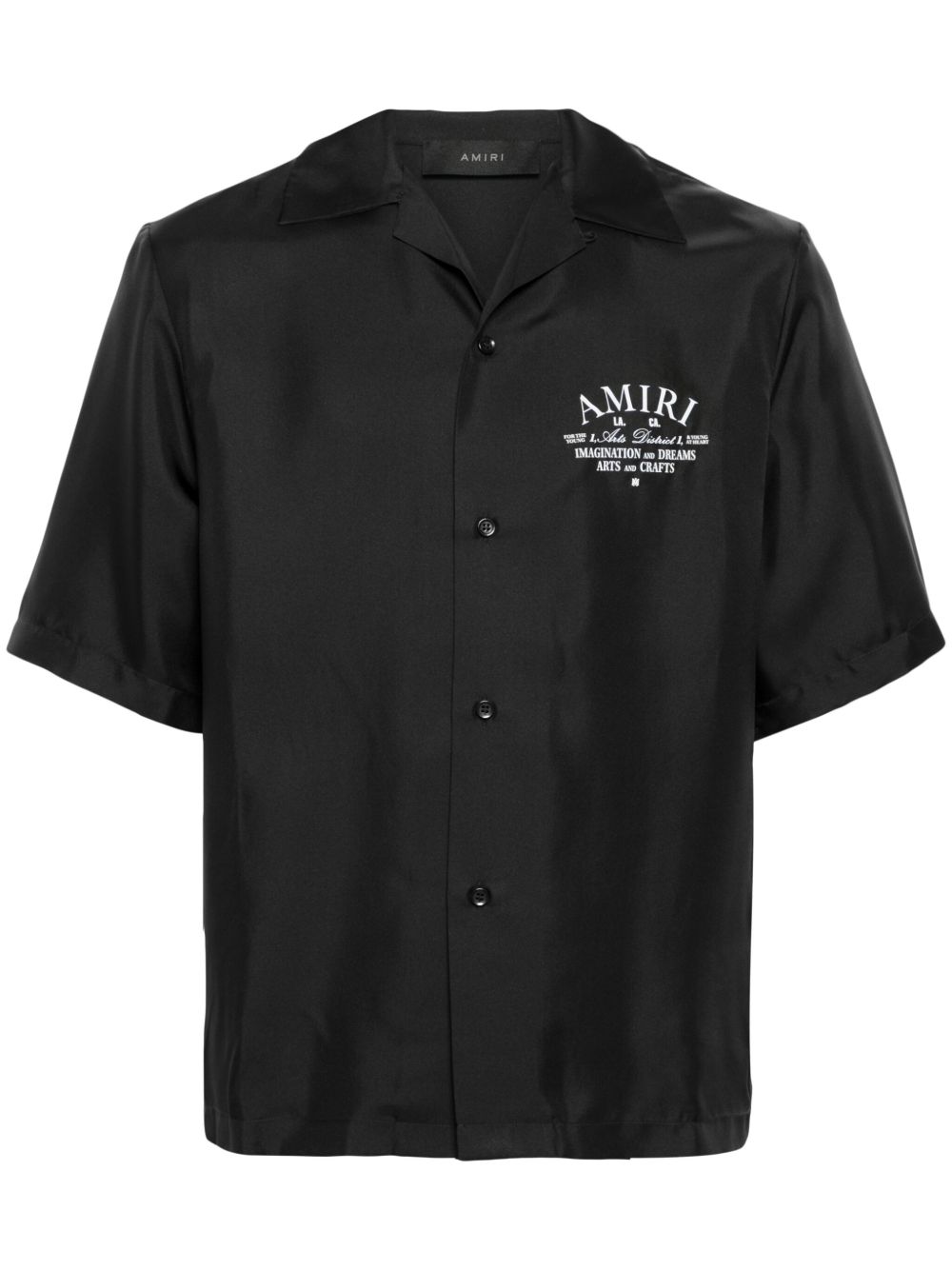 Camicia a maniche corte in nero 