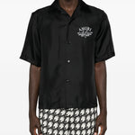 Camicia a maniche corte in nero 