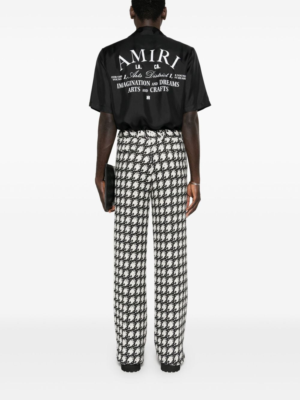 Camicia a maniche corte in nero 