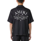 Camicia a maniche corte in nero 