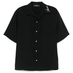 Camicia a maniche corte in nero 