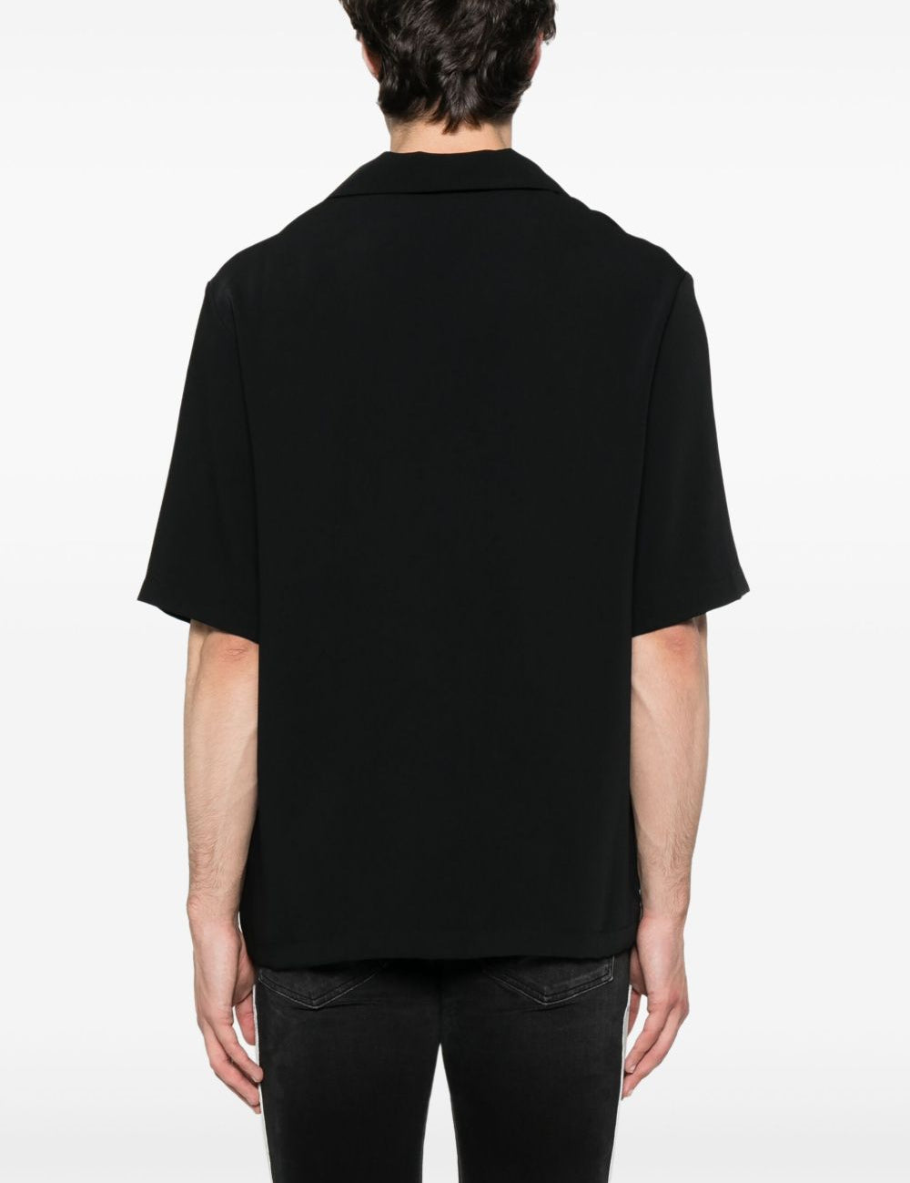 Camicia a maniche corte in nero 