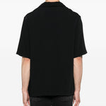 Camicia a maniche corte in nero 