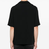 Camicia a maniche corte in nero 