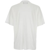 T-shirt a maniche corte con logo  in bianco 