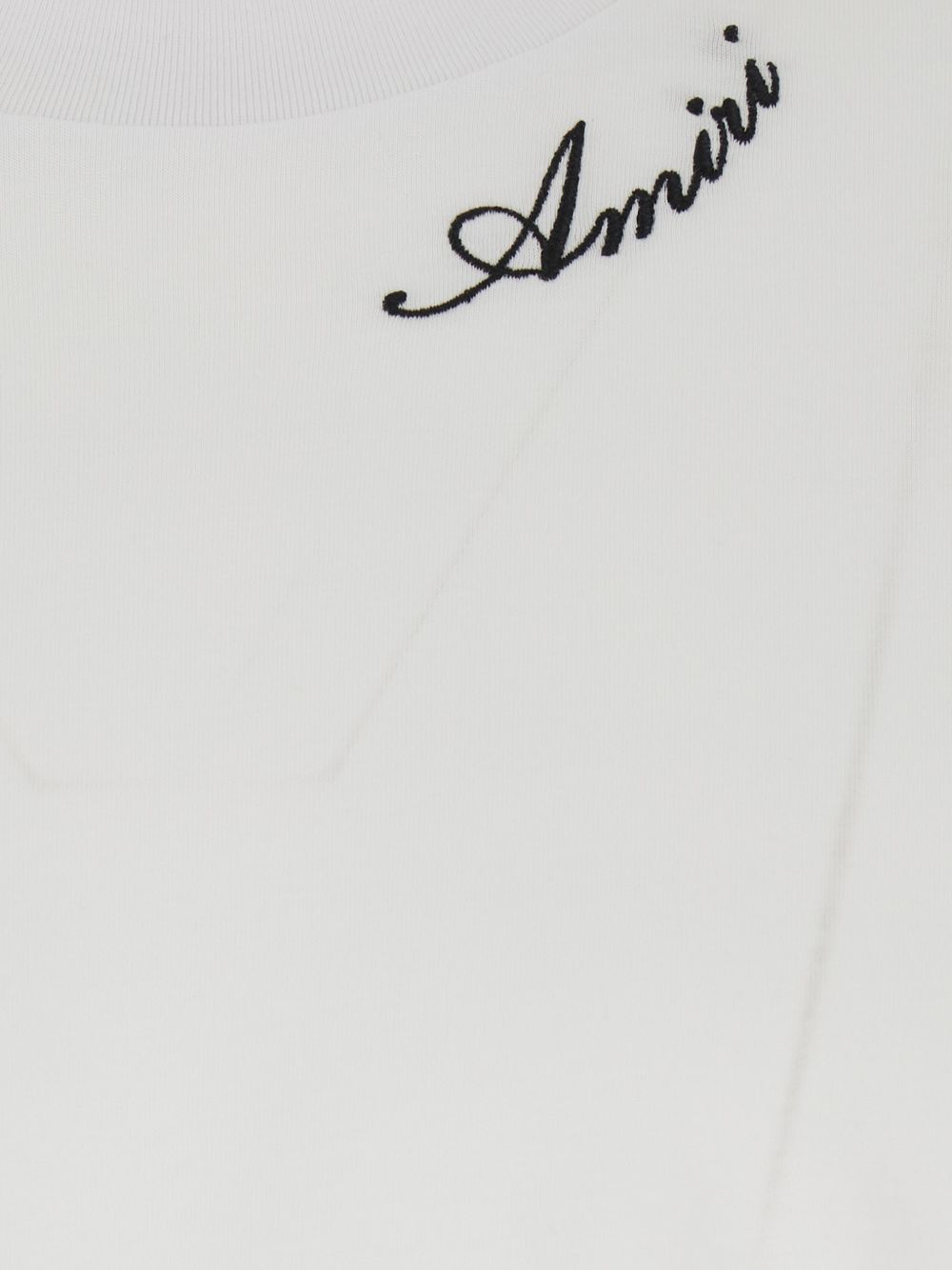 T-shirt a maniche corte con logo  in bianco 