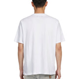 T-shirt a maniche corte con logo  in bianco 