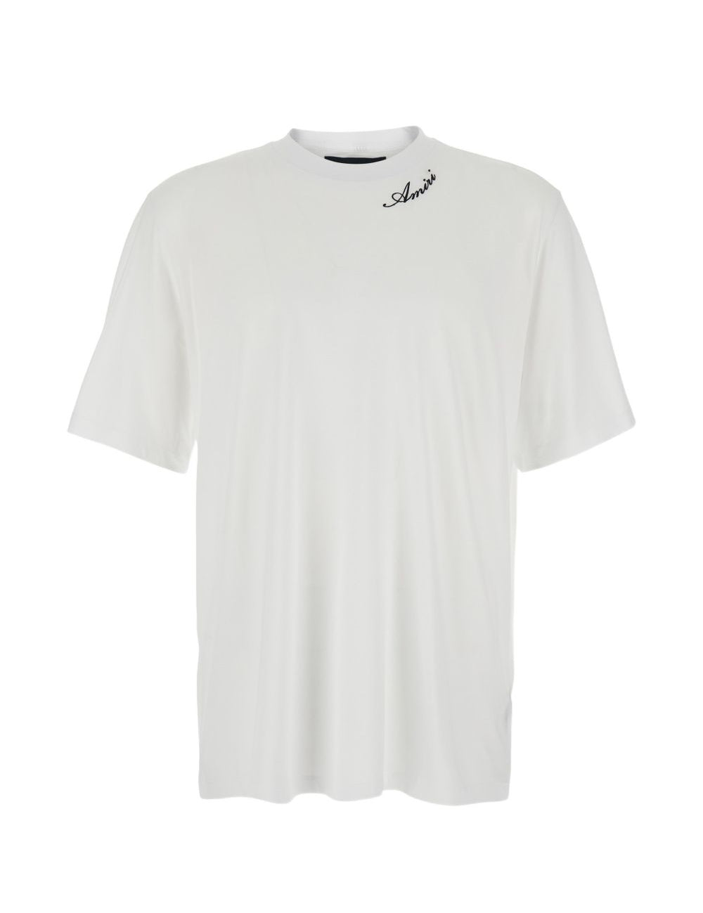 T-shirt a maniche corte con logo  in bianco 