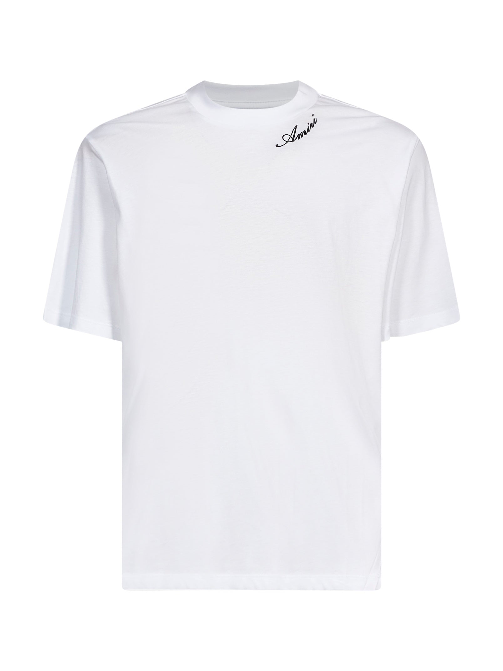 T-shirt a maniche corte con logo  in bianco 