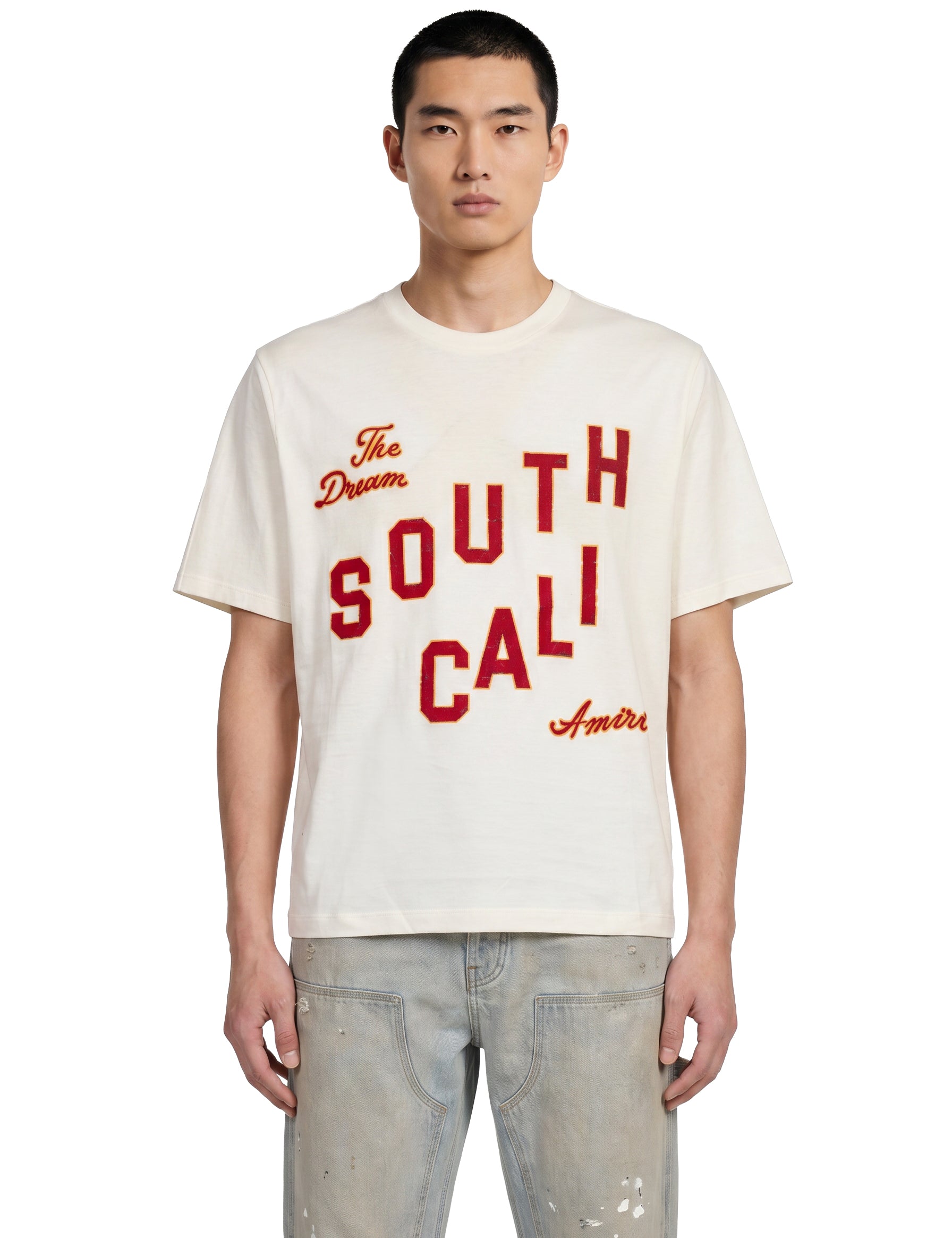 T-shirt con logo South Cali in bianco 
