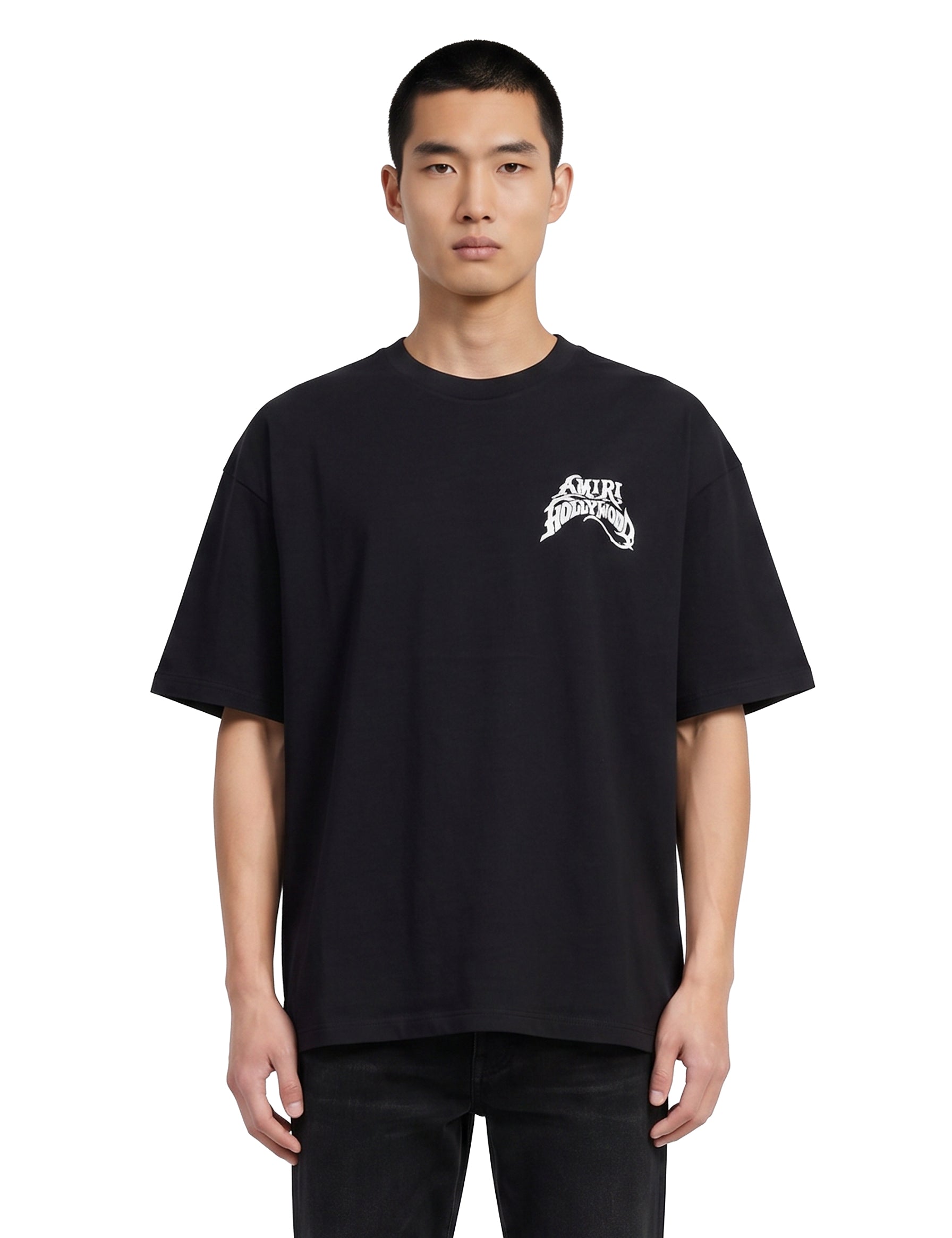 T-shirt Hollywood LJ Skate in nero 