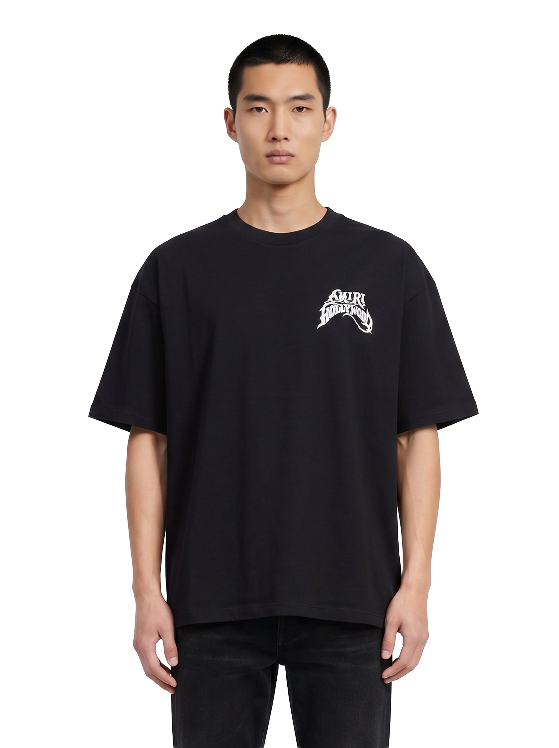 T-shirt Hollywood LJ Skate in nero 