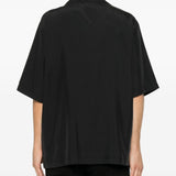 Camicia a maniche corte in nero 