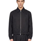 Giacca imbottita con zip in nero 
