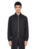 Black zip-up padded jacket