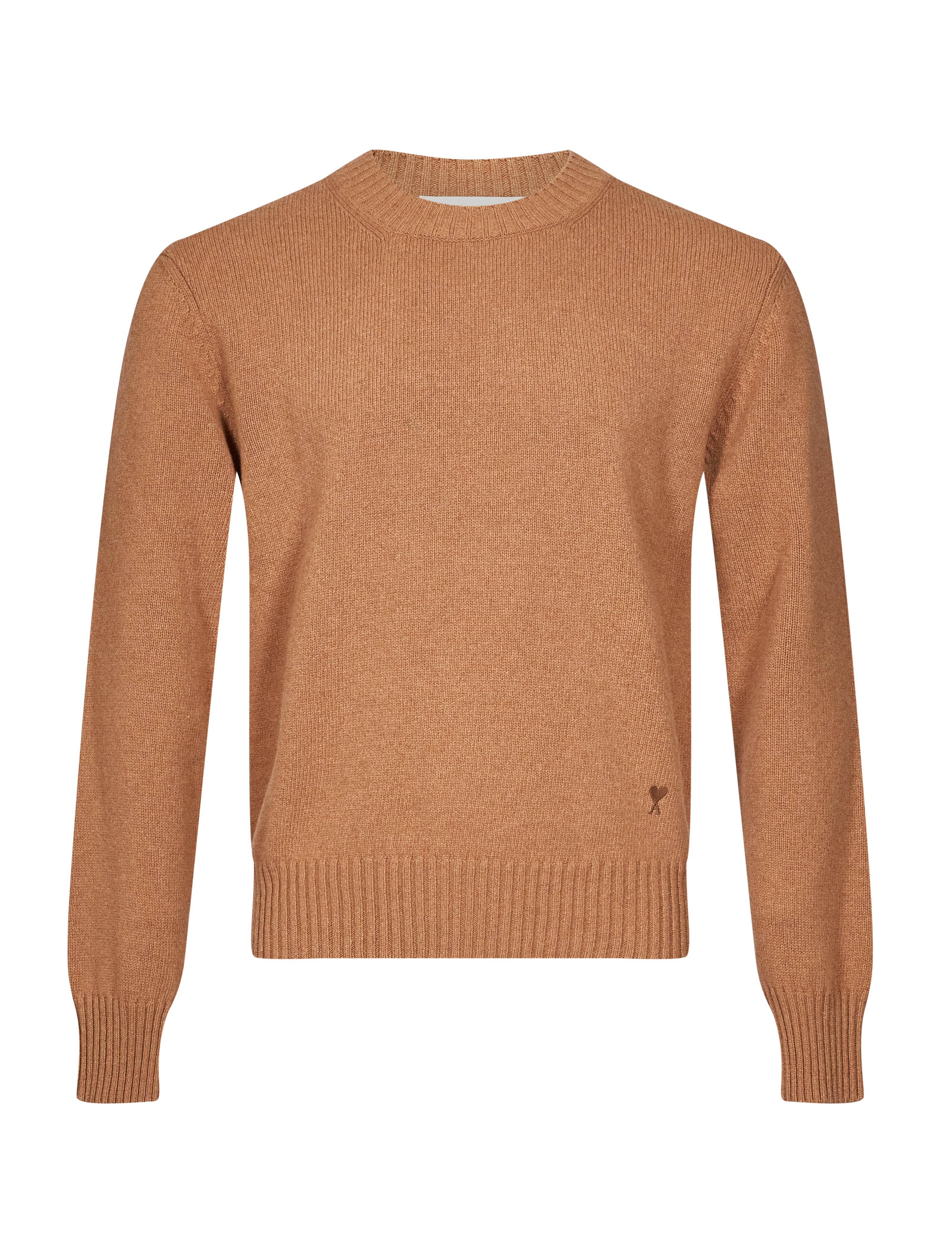 Maglione girocollo in cashmere beige 