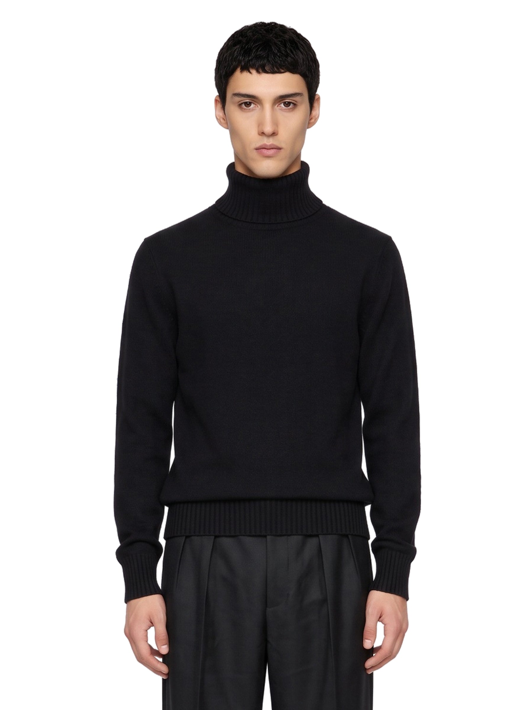 Maglione collo alto in nero 