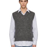 Gilet in maglia grigio 