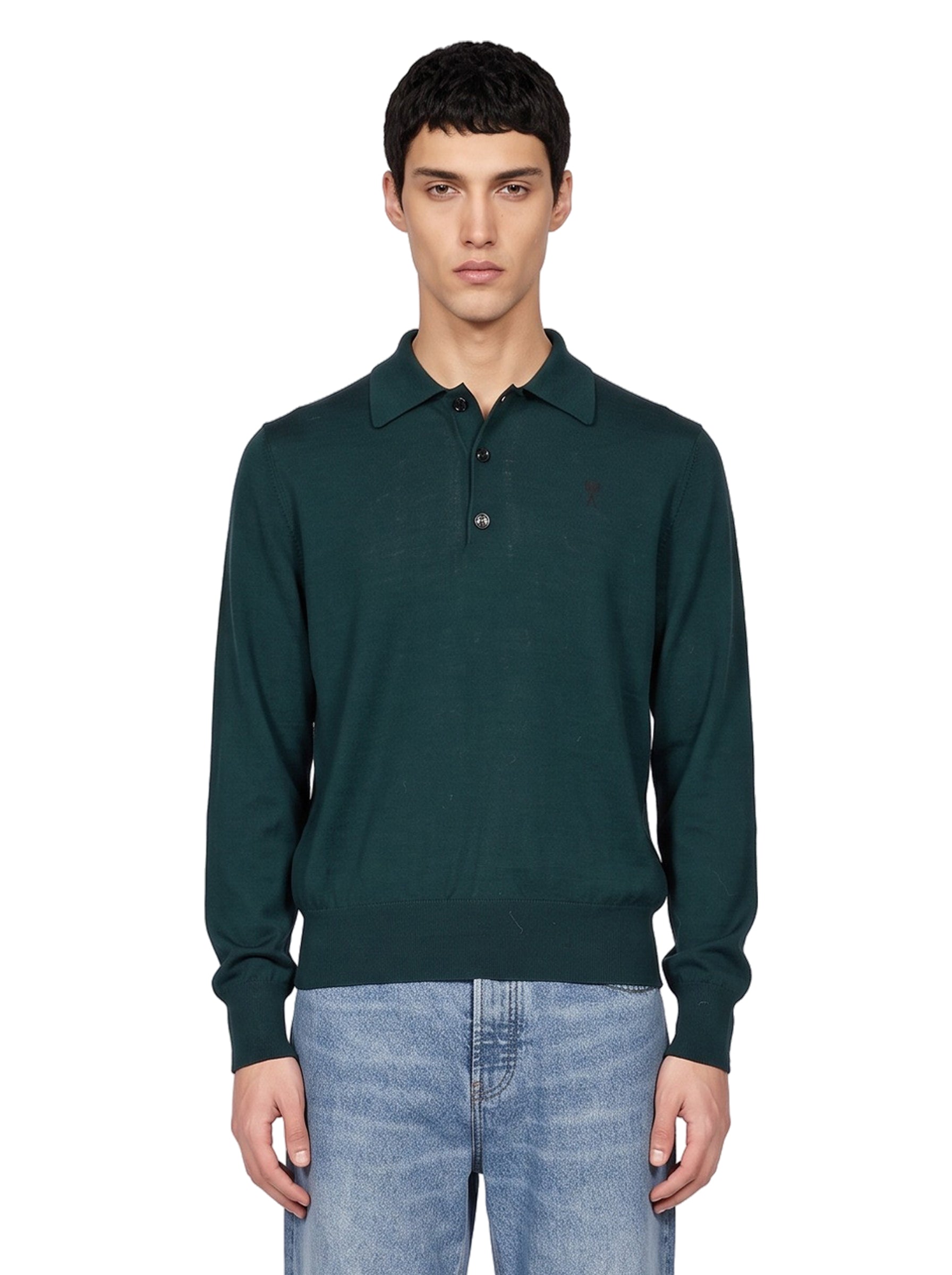 Polo Ami de Coeur in verde 