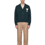 Cardigan scollo a V in verde 