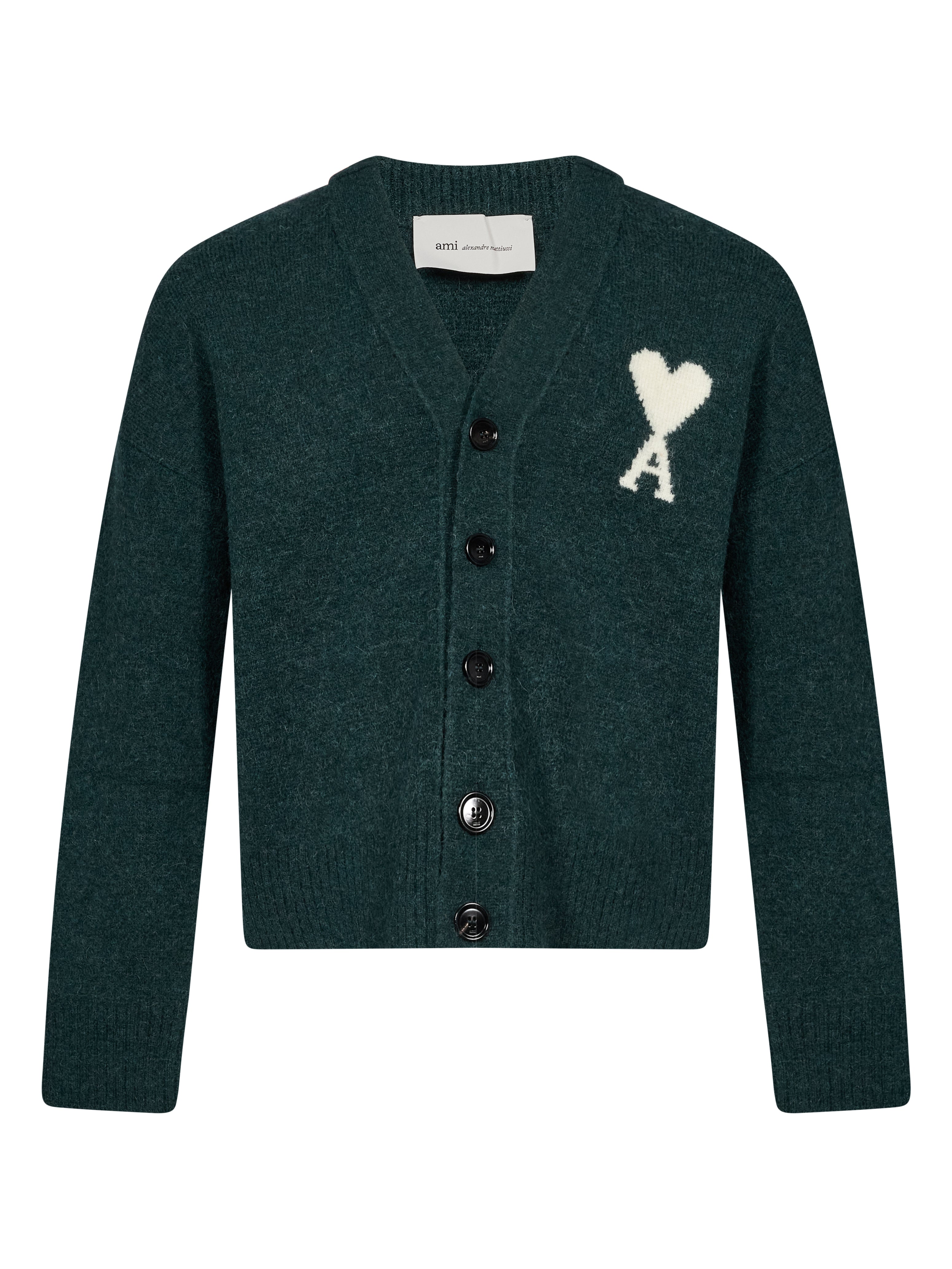 Cardigan scollo a V in verde 