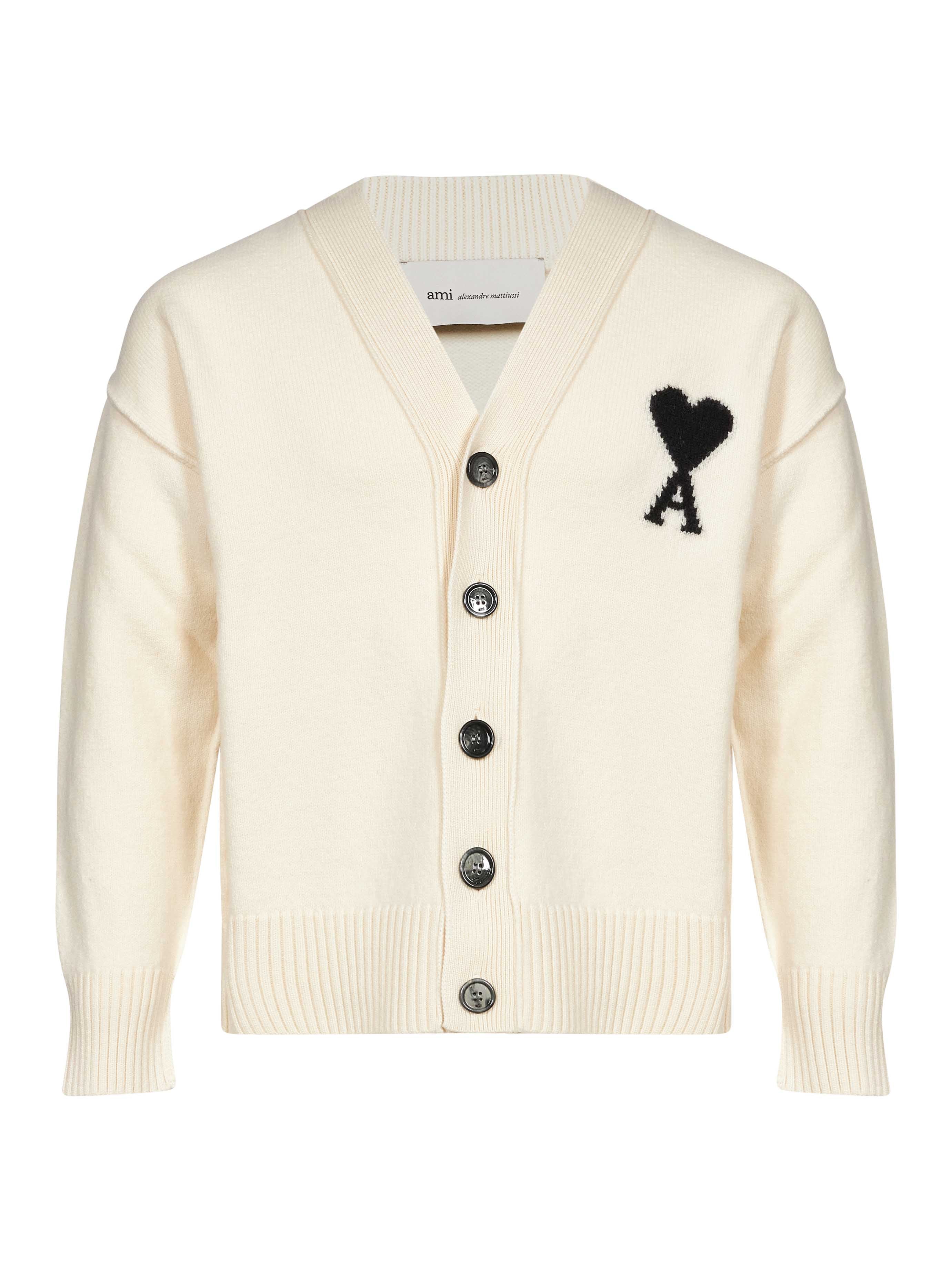 Cardigan Ami de Coeur in avorio 