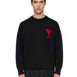 Maglione girocollo Ami de Coeur in nero 