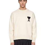 Maglione girocollo Ami de Coeur in avorio 