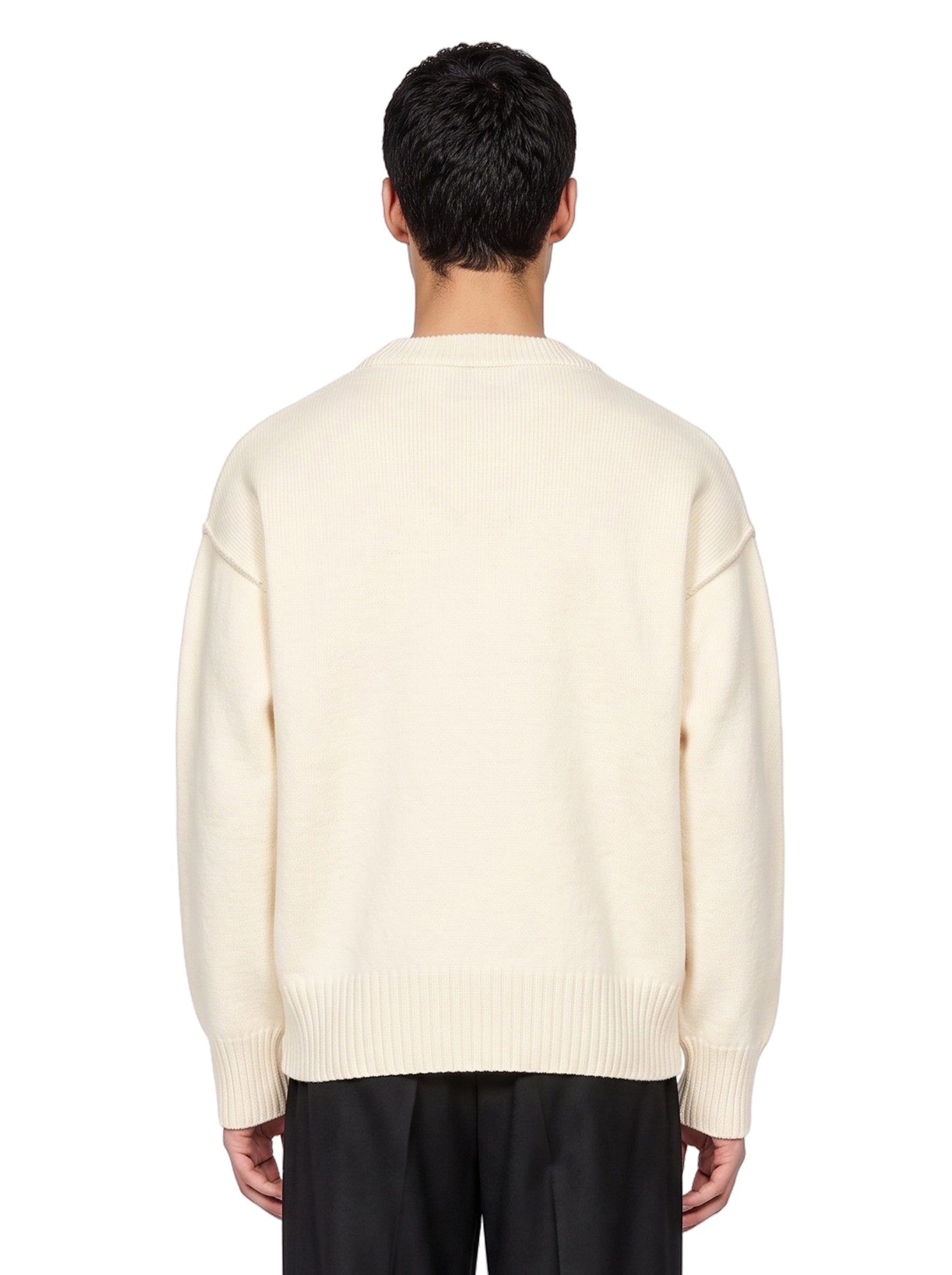 Maglione girocollo Ami de Coeur in avorio 