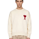 Maglione girocollo in avorio 