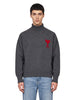 Maglione collo alto Ami de Coeur in grigio