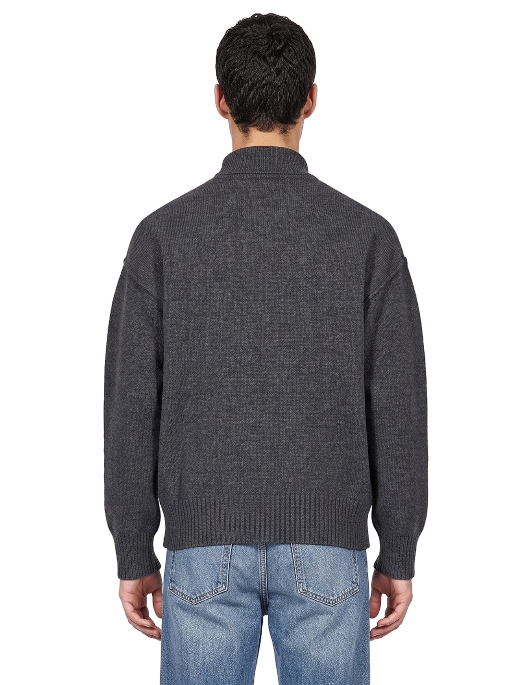 Maglione collo alto Ami de Coeur in grigio 