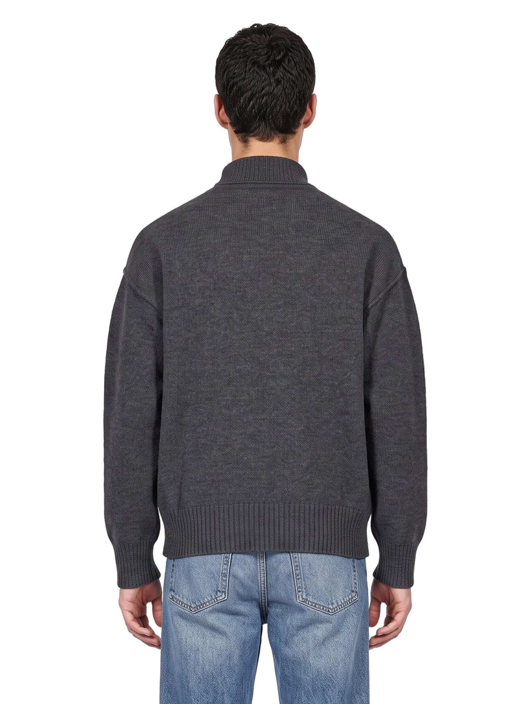 Maglione collo alto Ami de Coeur in grigio 
