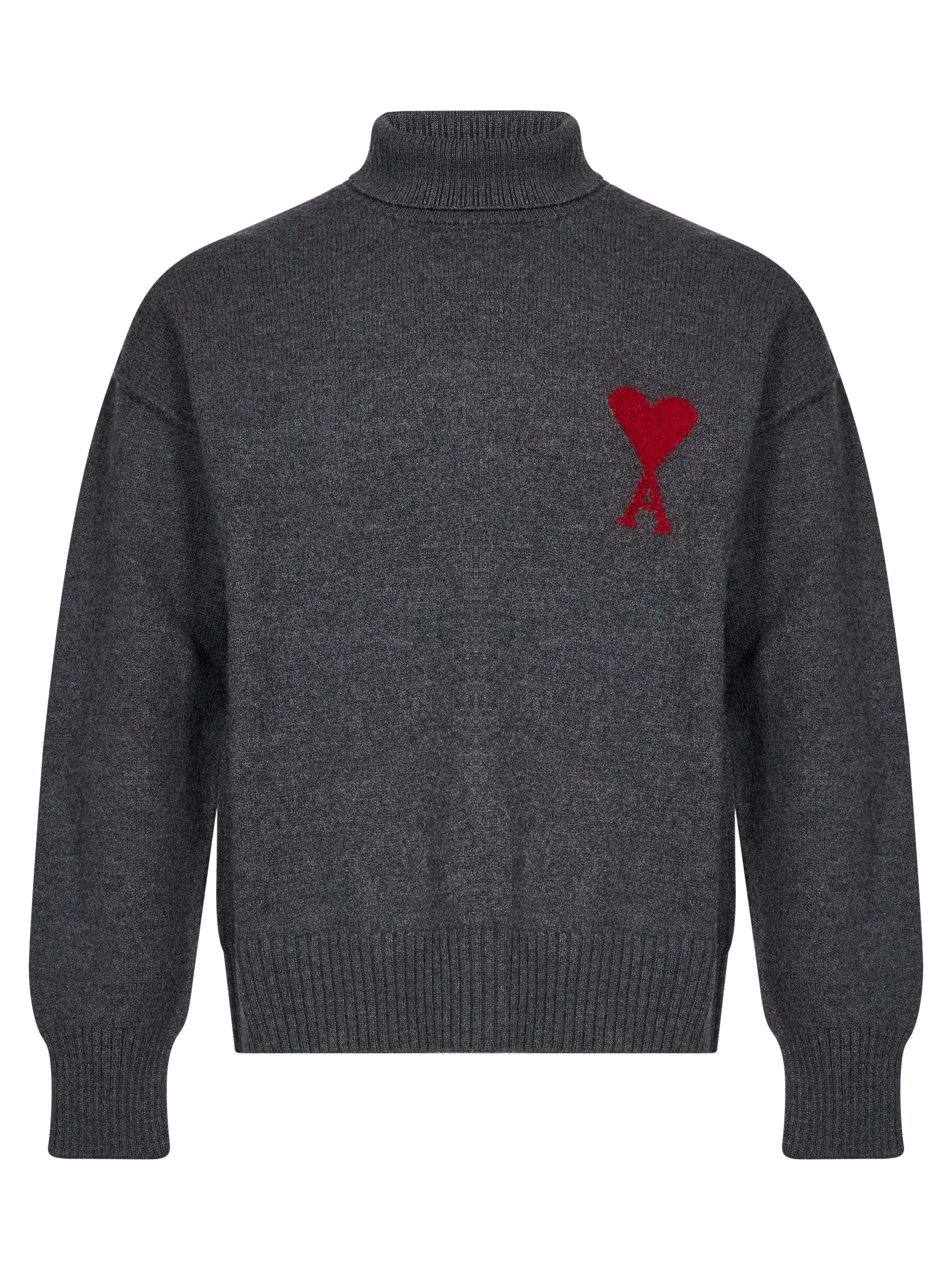 Maglione collo alto Ami de Coeur in grigio 