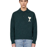 Polo in alpaca verde 