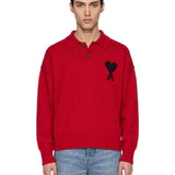 Polo Ami De Coeur in rosso 