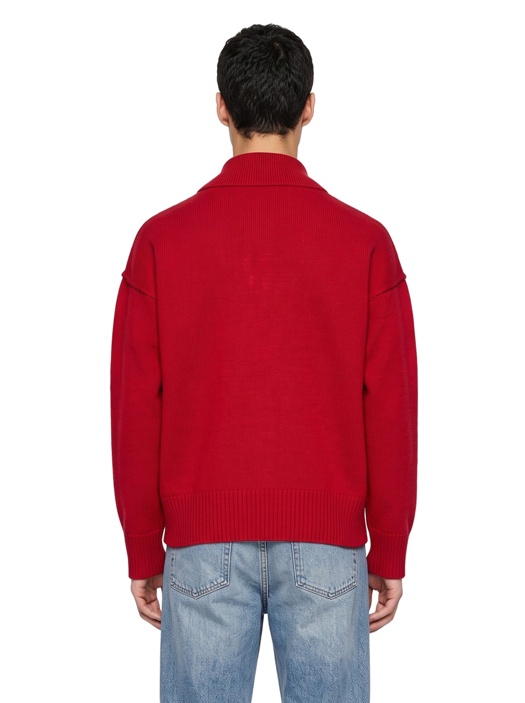 Polo in lana Ami De Coeur in rosso 