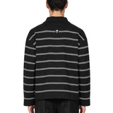 Polo a righe Ami de Coeur in nero 