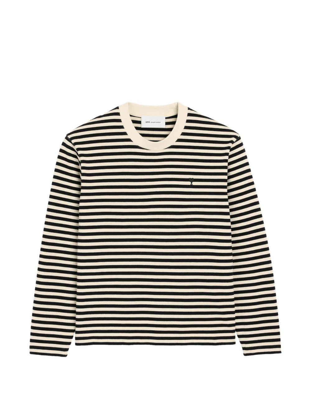 T-shirt a righe in bianco e nero 