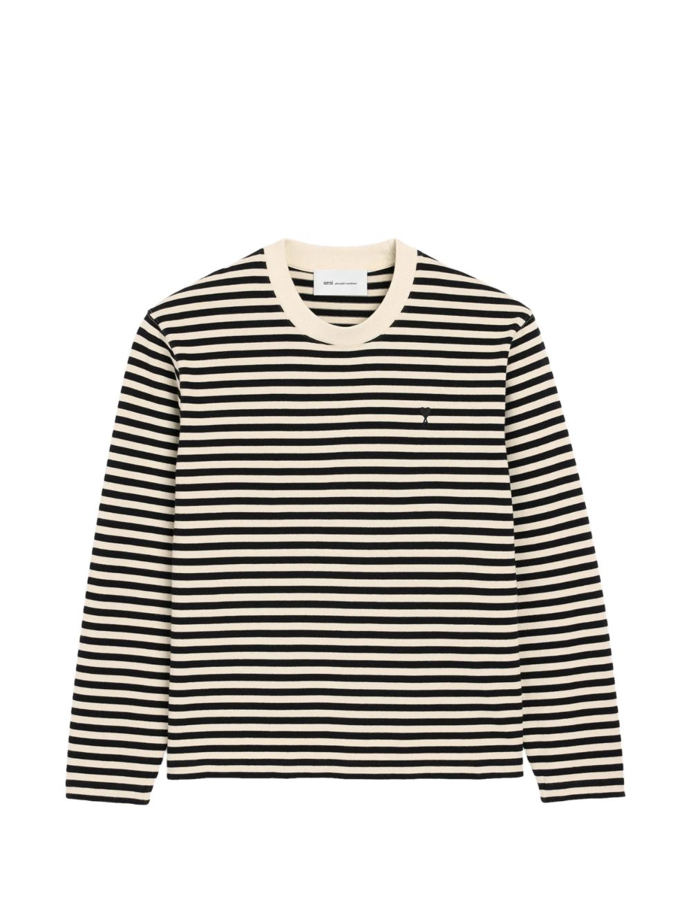 T-shirt a righe in bianco e nero 