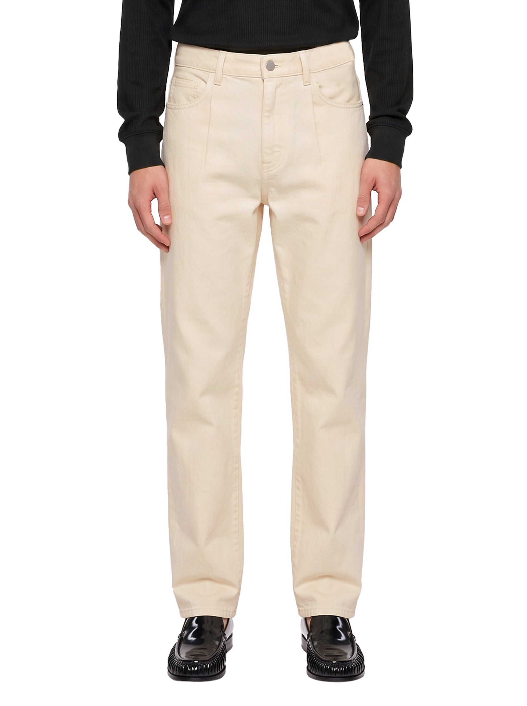 Jeans 2.0 in cotone avorio 