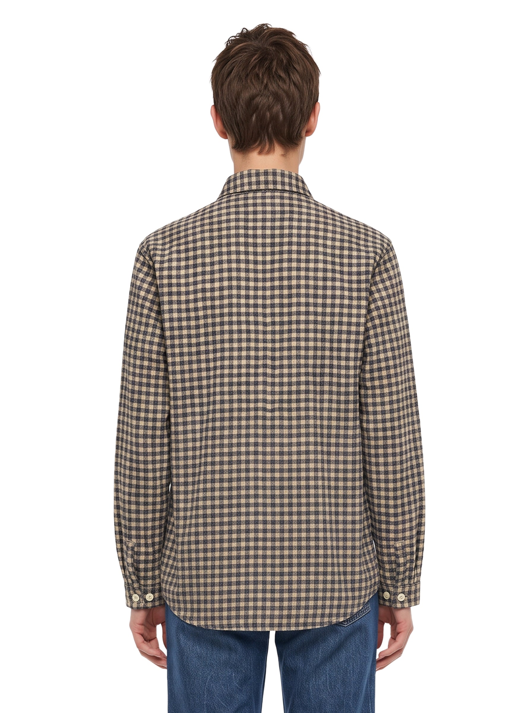Giacca camicia 1.0 a quadri marrone 