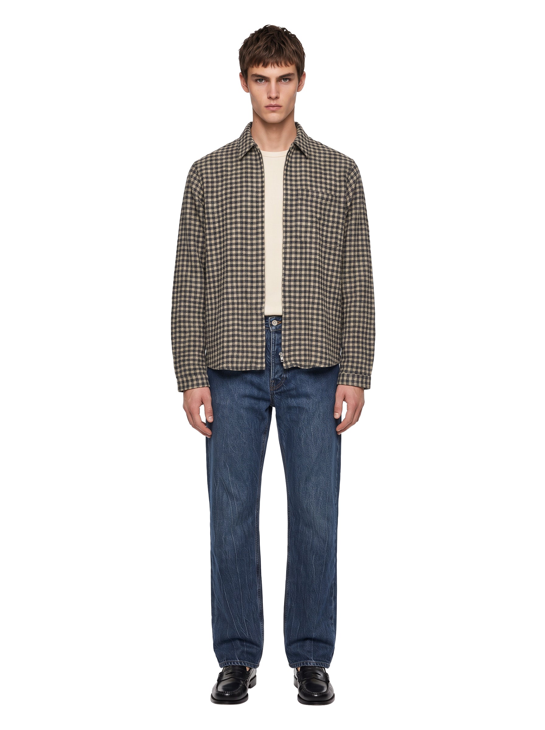 Giacca camicia 1.0 a quadri marrone 