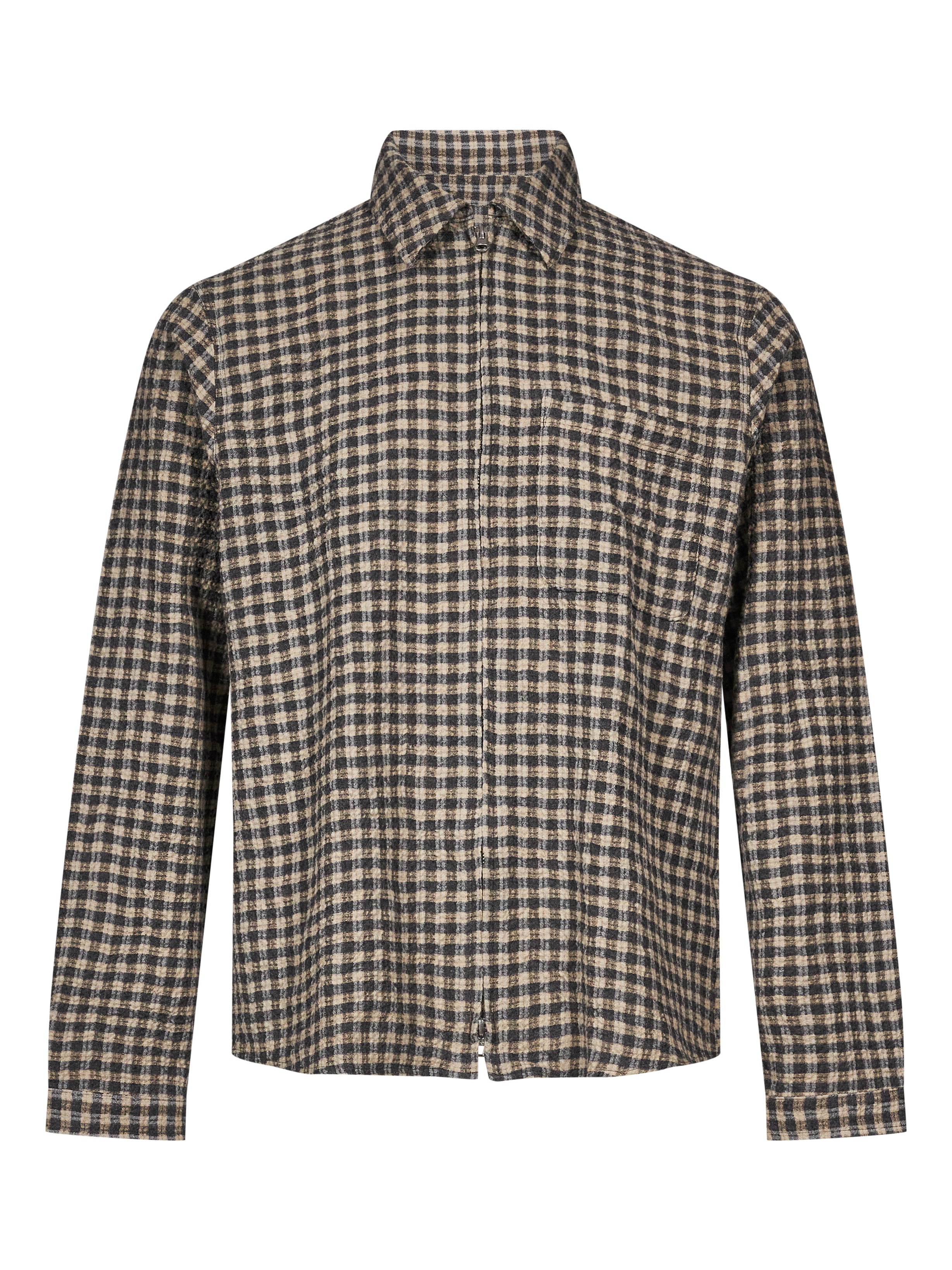 Giacca camicia 1.0 a quadri marrone 