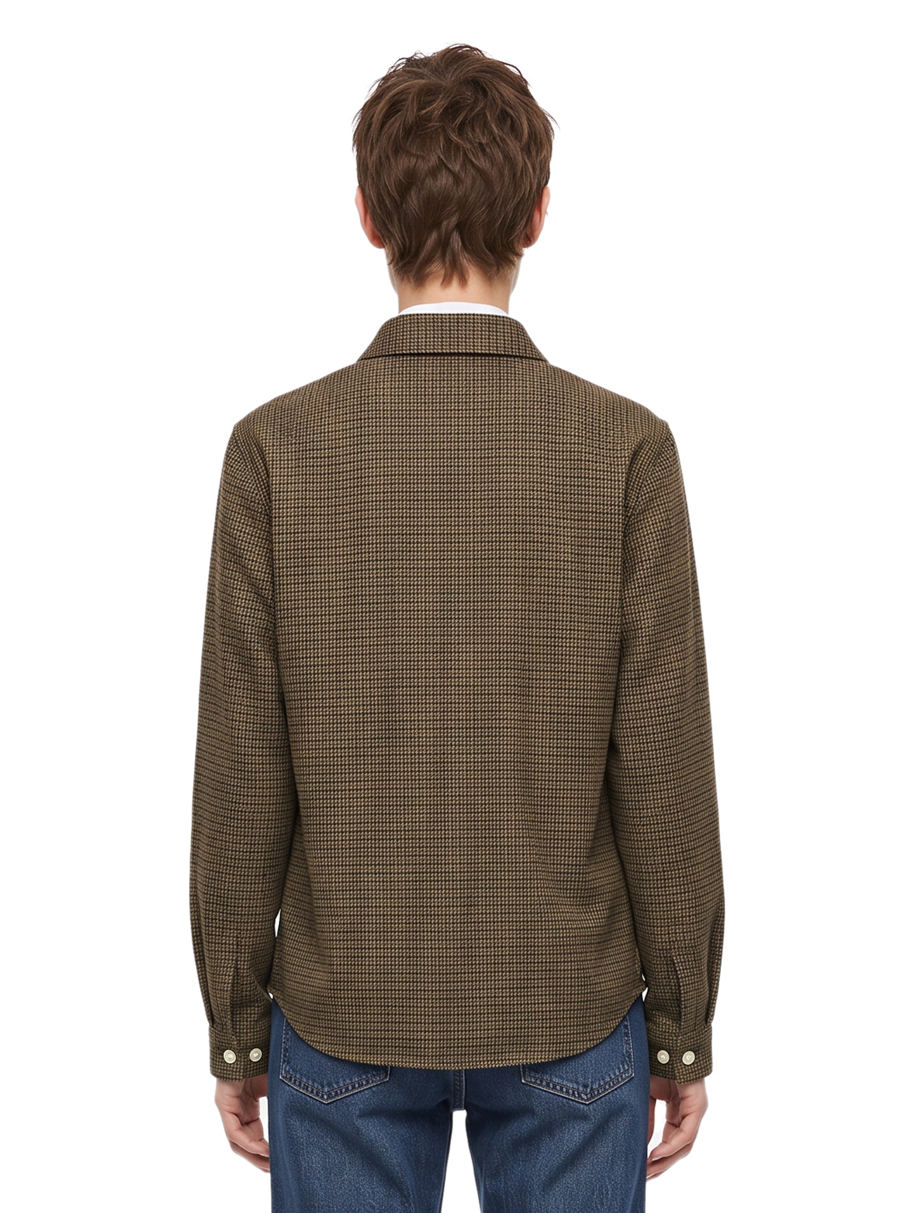 Giacca camicia 1.0 a quadri marrone 