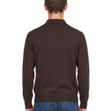 Polo in lana marrone 