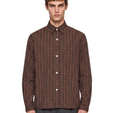 Camicia 4.0 in cotone marrone 